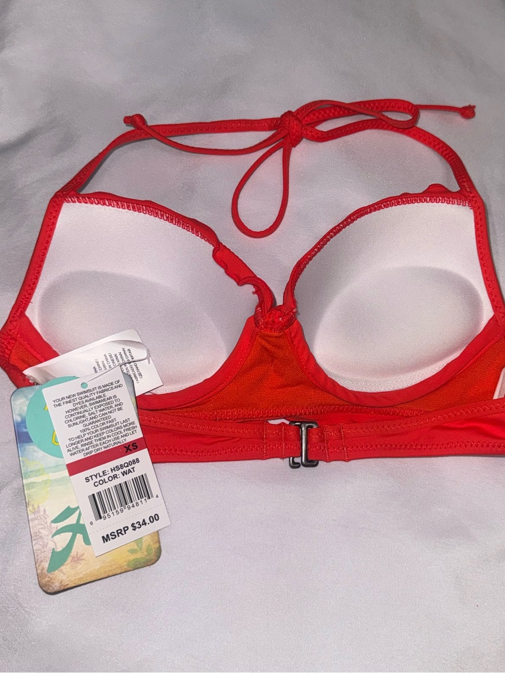 Ruffle Butts Orange Ruffle Bikini Set - Picture 6 of 8